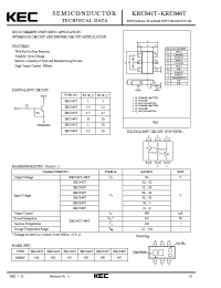 Datasheet KRC845T manufacturer KEC